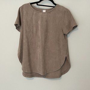 Wishlist Light Suede Top